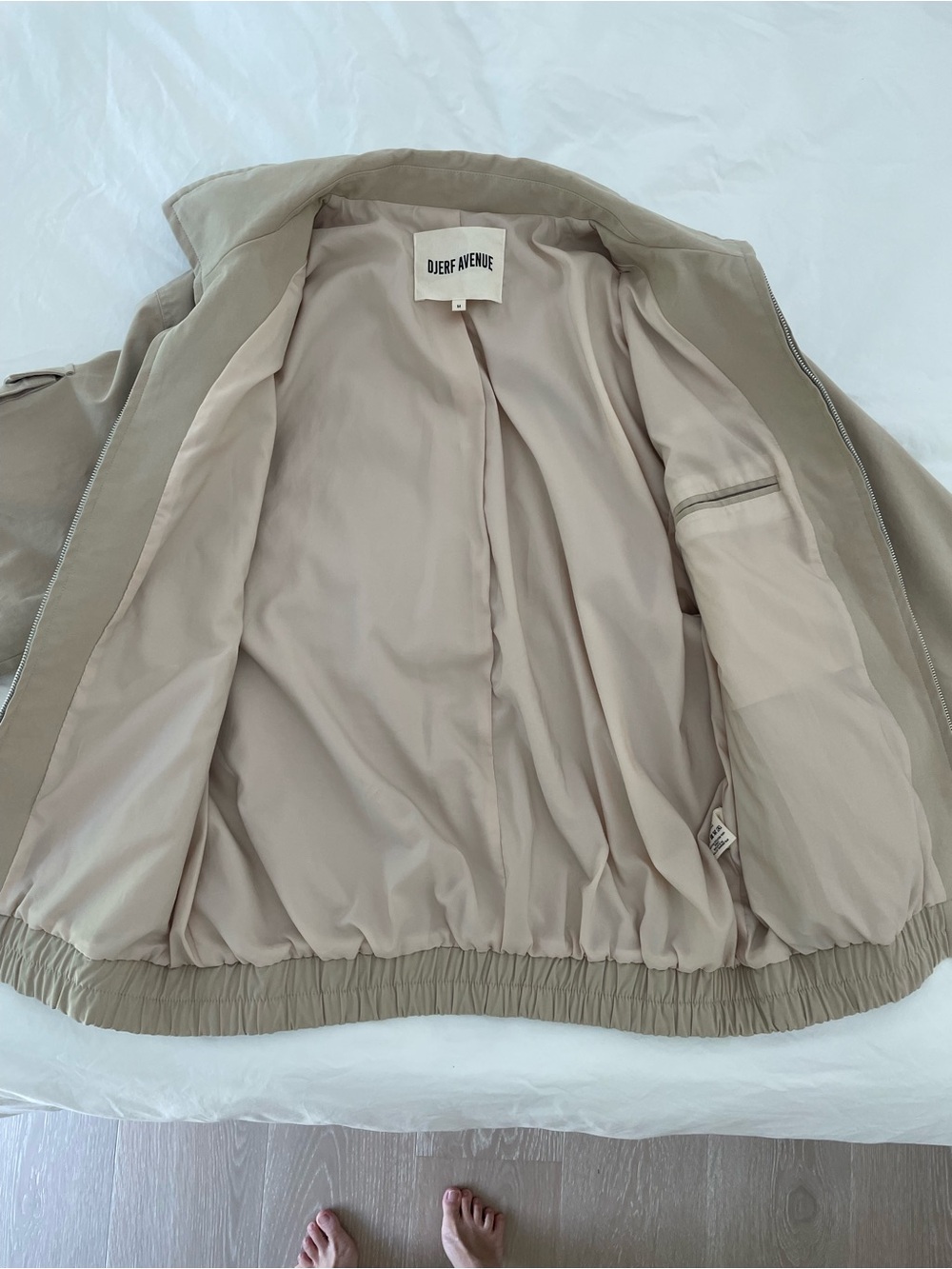 Djerf Avenue Oversized Jacket, Sand Color, Size M - Picture 4 of 7